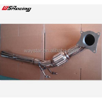 304 Stainless Steel Exhaust Pipe For Vw Golf Mk5 Mk6 2.0tsi Downpipe